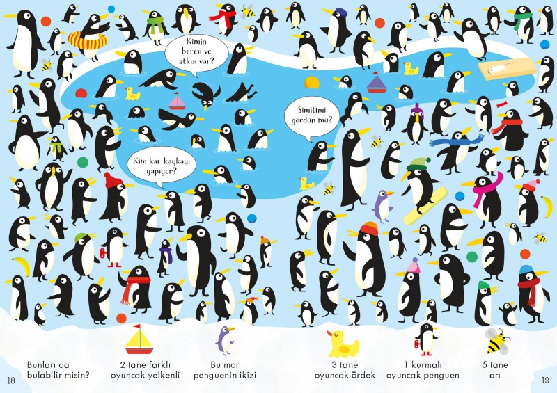 Ara ve Bul Resimli Bulmacalar Hayvanlar